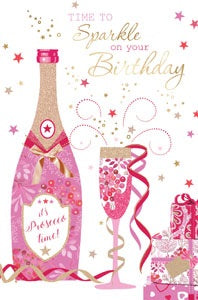 Time To Sparkle On Your Birthday Card