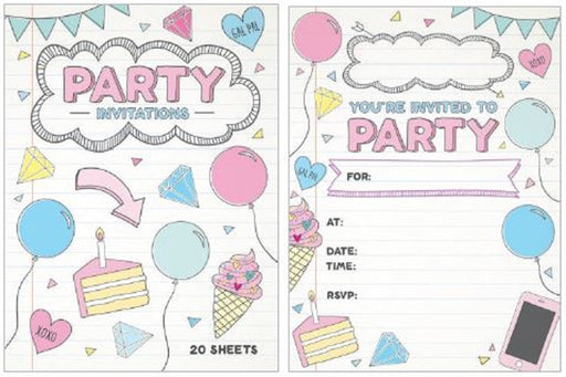 Tween Girl Party Invitations