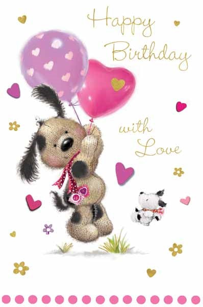 Happy Birthday With Love Birthday Card