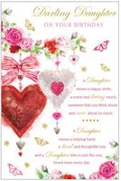 Darling Daughter Birthday Card - Loving Words
