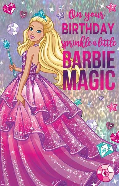 On Your Birthday Barbie  Birthday Card