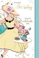 It's Your Birthday, Time To Celebrate Female Birthday Card