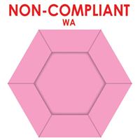 Pink Paper Hexagon Plate 8pk
