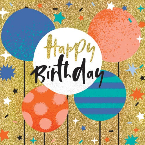 Happy Birthday Balloons Birthday Card
