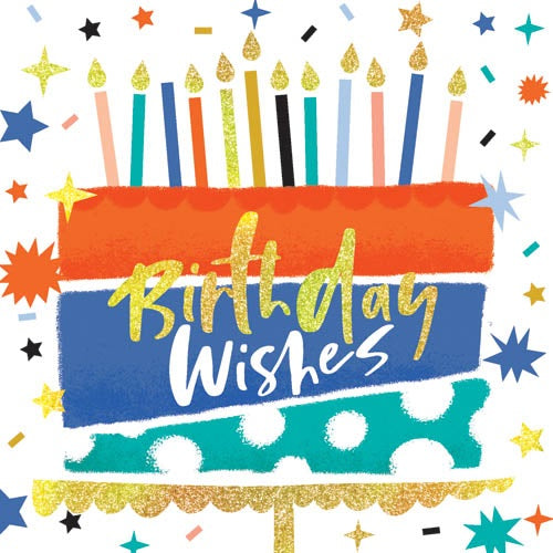 Birthday Wishes Cake Birthday Card