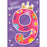 Deluxe Happy 9th Birthday Flowers Birthday Card