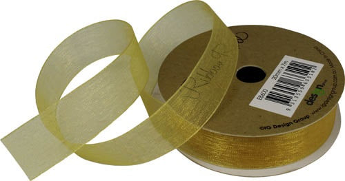 Ribbon Roll 20mm X 7m Gold — Red Fox Party Supplies