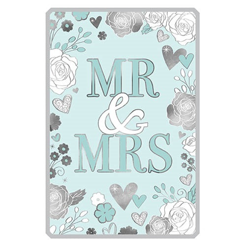 Deluxe Mr & Mrs Wedding Card