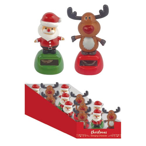 Solar Swinging Santa/Reindeer Characters