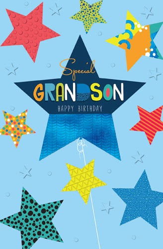 Happy Birthday Grandson Card