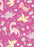 Folded Gift Wrap Pink Dinosaurs