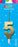 Gold Party Sparkler Candle Number 5