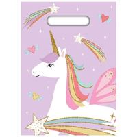 Unicorn Paper Party Bag 8PK