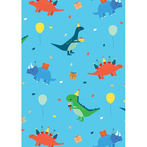 Folded Gift Wrap  Dinosaurs