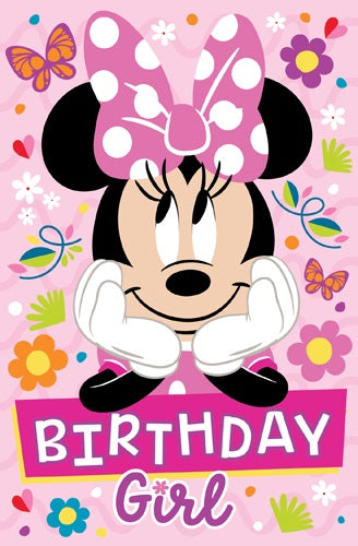 Minnie Mouse Birthday Girl Card
