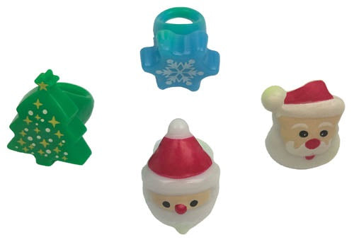 Christmas Assorted Light Up Rings
