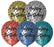 Assorted Happy Birthday Balloons Chrome Colours Pack Of 10