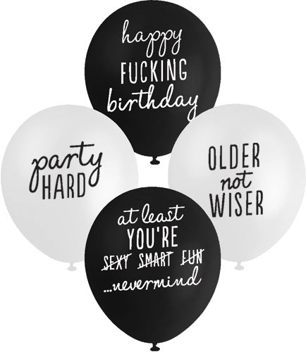 Assorted Happy Birthday Balloons Fun Pack Assorted Colours Pack Of 10
