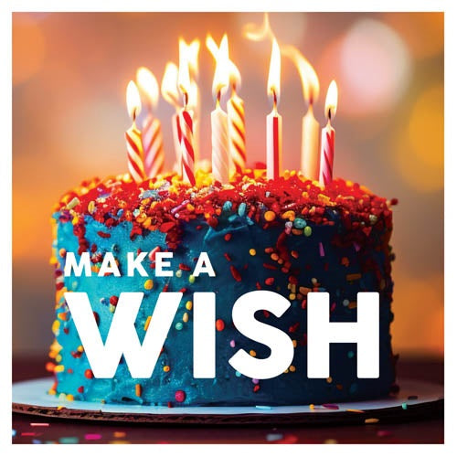 Make A Wish Cake Birthday Card