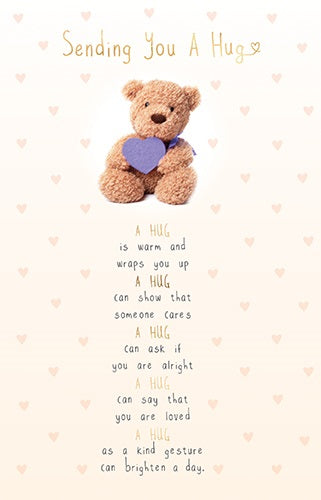 Whole Heartedly Sending You A Hug Card