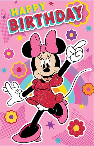 Minnie Mouse Birthday Girl Card