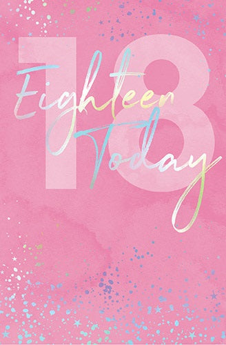 Birthday Card Girl Eighteen