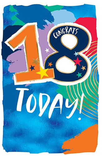 18 Today Birthday Card