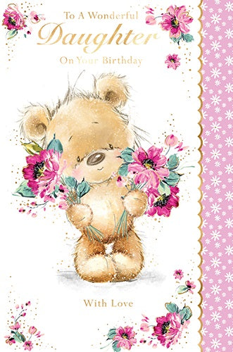 Elegance To A Wonderful Daughter Birthday Card