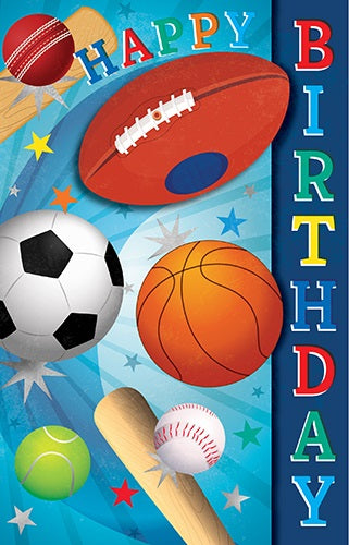 Sports Themed Birthday Card