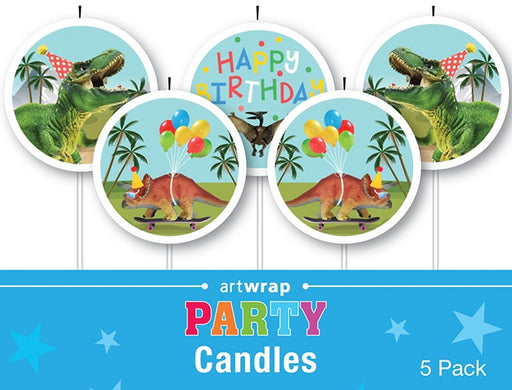 Candle 5 Pack - Dinosaur