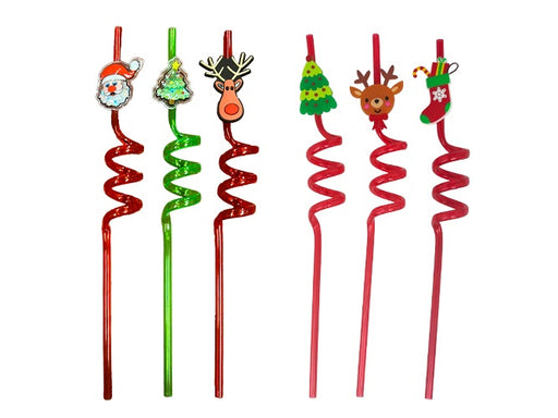 Christmas Reusable Straws - 3 Pk