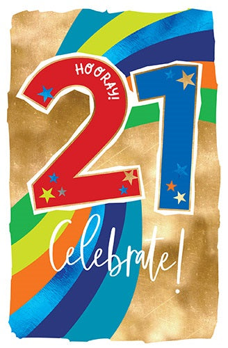 Hooray 21 Celebrate! Blue/Red With Stars And Stripes