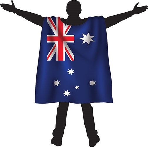Adult Cape Flag - Australia