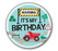 7 cm Construction Birthday Badge