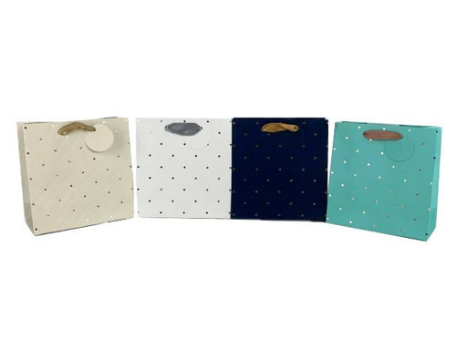 Small Gift Bag With Gold Polka Dots