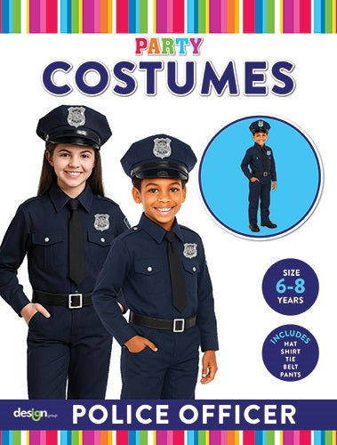 Kids Police Costume - 6-8 Years