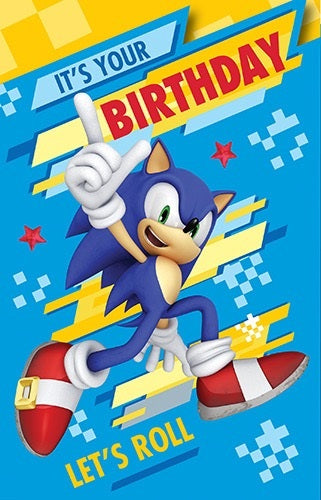 Sonic It's Your Birthday Card