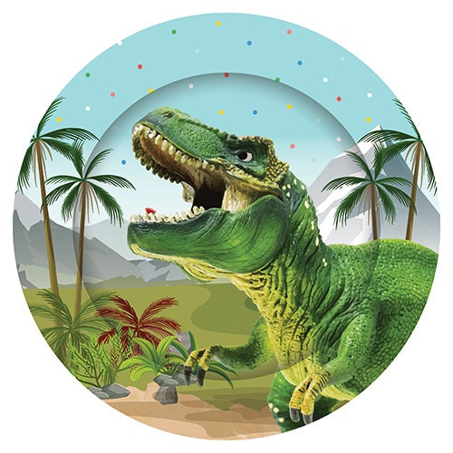 Dinosaur Paper Plates 23cm/8 Pack