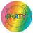 Neon Party Paper Plates 23cm/8 Pack