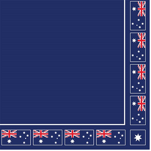 Australia Themed Napkins - 20 Pack
