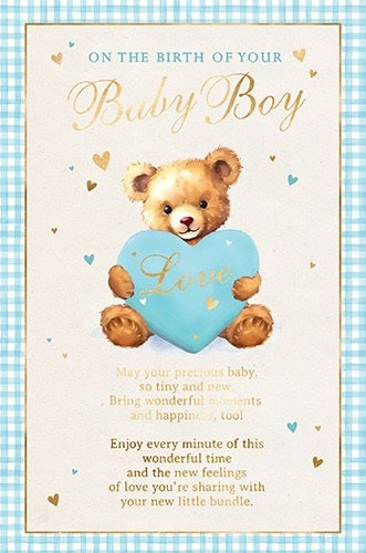 Loving Word Baby Boy Card
