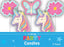 Candle 5 Pack - Unicorn