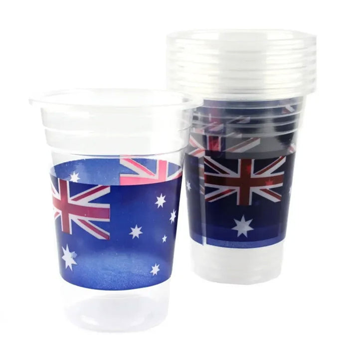 Australia Day Plastic Cups 8 Pack