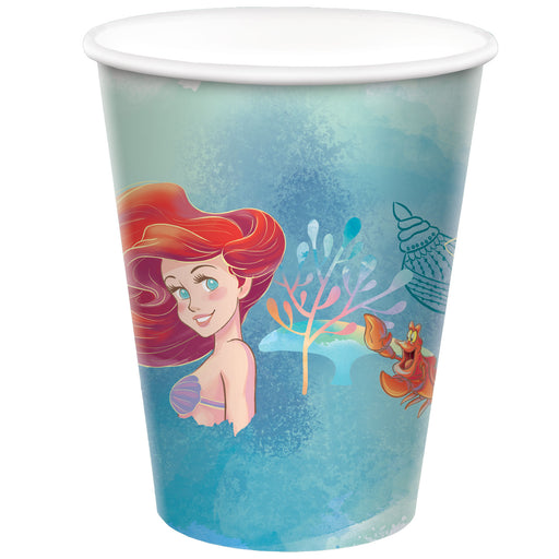 The Little Mermaid 266ml Paper Cups Pack Of 8