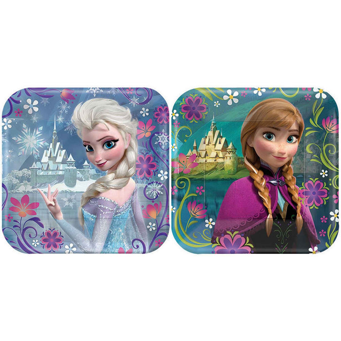 Frozen Paper Plates Square 17cm 8 Pk NPC