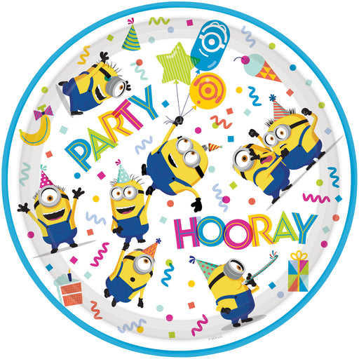 Minions Paper Plate 23cm 8 Pk