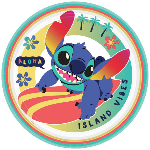 Stitch Paper Plates 23cm 8 Pk
