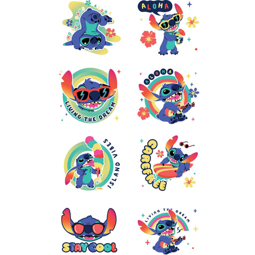 Stitch Temporary Tattoos 8 Pieces