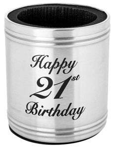 Stubby Holder ''Happy 21st Birthday''
