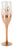Ombre Rose Gold 40th Champagne Glass